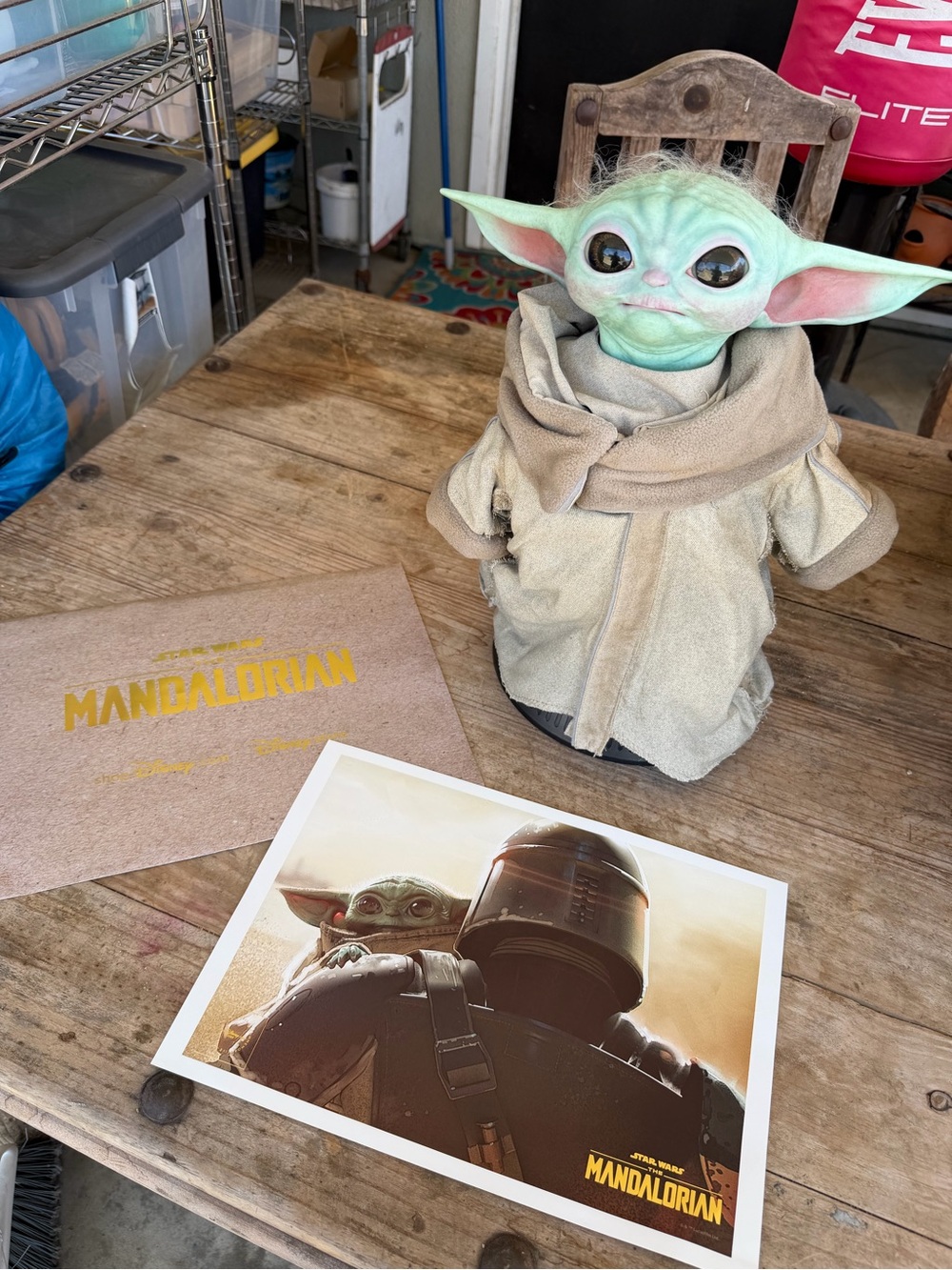 Disney The Mandalorian Grogu Plush Bust - Green, Beige